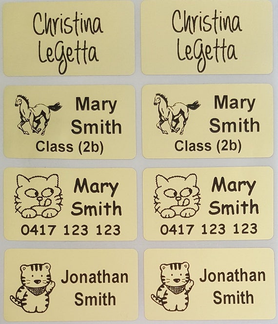200 Etichette Indirizzo Personalizzate Oro, Adesivi Per Lettere E Pacchi - Fatte In UK - Foto 3