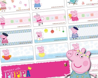 ▷ Peppa Pig Water Bottle Labels Template
