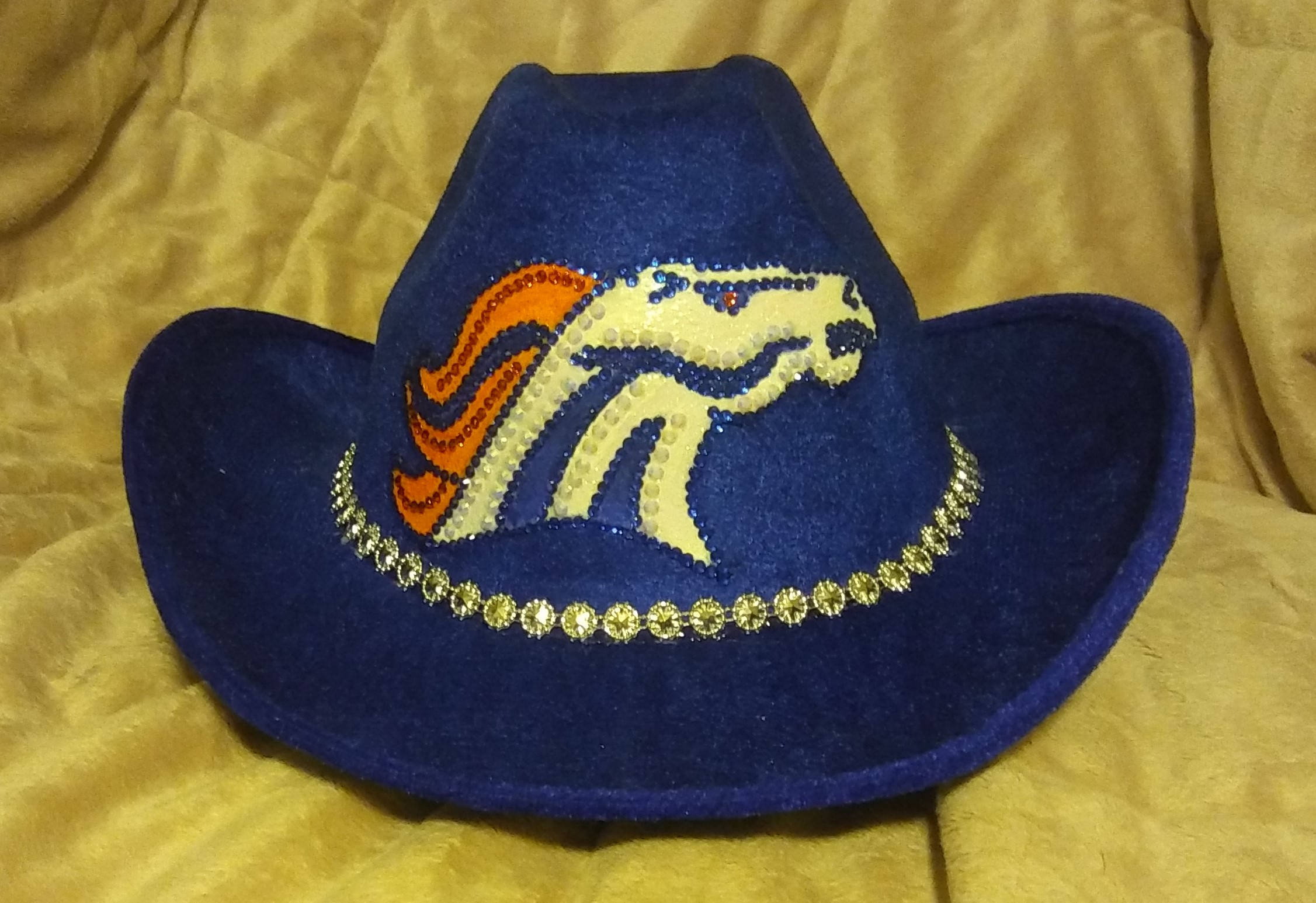 DENVER BRONCOS Sparkle and Bling Cowboy Hat Etsy