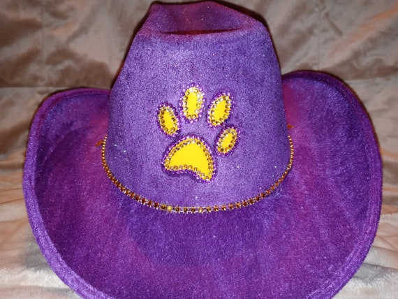 LSU SPARKLE \u0026 BLING Cowboy Hat | Etsy 