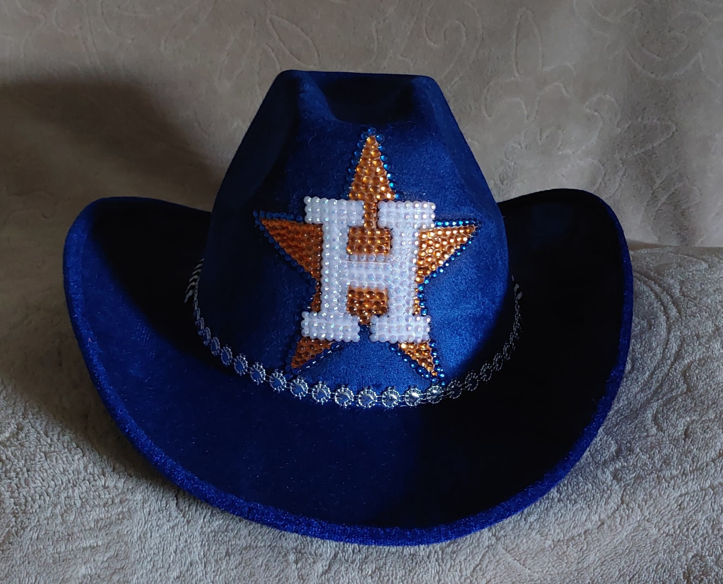 Astros Sequin Blue Jacket - Jacket Hub