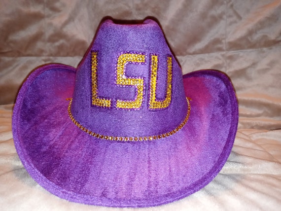 LSU SPARKLE \u0026 BLING Cowboy Hat - Etsy
