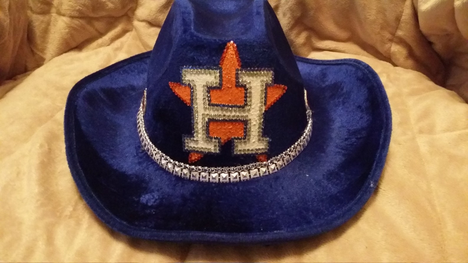 HOUSTON ASTROS Sparkle and Bling Cowboy Hat Etsy