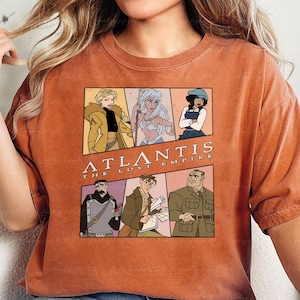 Atlantis Lost Empire Characters Shirt, Helga Audrey Milo Kida Vincenzo Rourke, Atlantis Birthday Party Shirt, Disney Adventure Shirt, VTB181