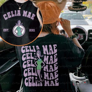 Celia Monster Inc 2 Sided Shirt, Disney Monster Inc Celia Mae Shirt, Mike Sulley Boo, We Scare Because We Care, Epcot Moster Shirt, NVA317
