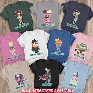 Costume Amphibia Disney Movies Shirt, Amphibia Characters Shirt, Anne Marcy Sasha Polly, Disney Amphibia Birthday,WDW Trip 2025 Shirt,BYA371