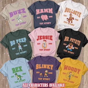 Retro Toy Story Family Matching Shirt, Pixars Toy Story Friends Shirt, Woody Buzz, Toy Storyland Disney Birthday Shirt, Magic Kingdom,VTA663