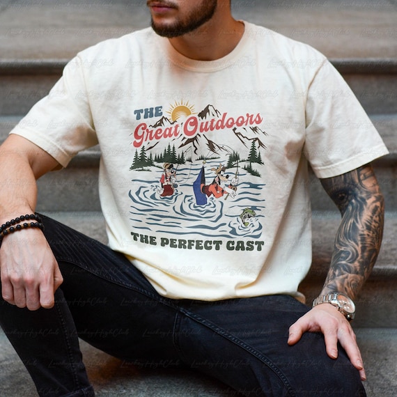 Retro The Great Outdoors Disney Goofy & Max Goof Shirt, Perfect Cast Disney Shirt, Rad Dad Rad Son Shirt, Fathers Day Daddy Me Shirt, VTA943