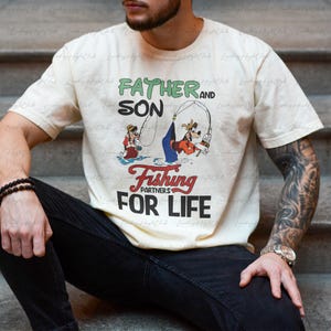 Max Goofy Father Fishing Partners Shirt, Disney Fishing Goofy Shirt, Fishing Disney Dad Shirt, Disneyland Father&#39;s Day Trip Matching, VTA919