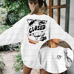 I'm Sorry Earth Is Closed Today 2 Sided Sweatshirt, Stark Industries, Tony Stark Shirt, Iron Man Earth Is Closed Today,First Avengers,MYA343
