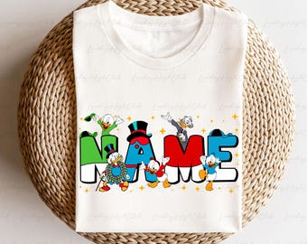 Personalized Duck Tales Family Shirt, Ducktales Disney Movie Shirt, Louie Huey Dewey McQuack McDuck, Animal Kingdom Friends Shirt, VTB376