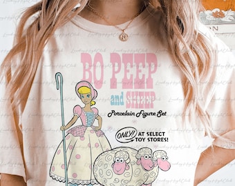 Bo Peep and Sheep Toy Story Shirt, Toy Story Charactres Group, Retro Bo Beep & Sheep Advertisement Shirt, Toy Story 4, Toy Story Tee, MYA316
