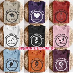 Camp Half-Blood Custom Squad Shirt, Olympus Lightning Thief Shirt, Heroes Camp Jupiter Shirt, Greek God Mythology Bookish Matching, NVA699