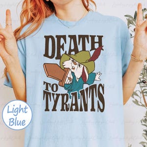 Retro Death To Tyrants Skippy Shirt, Disney Robin Hood Skippy Rabbit Shirt, Robin Hood Rebellion Shirt, Disneyland Family Trip Shirt, THA264