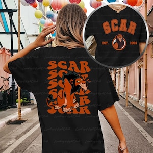 Lion King Scar Villains 2 Sided Shirt, The Lion King Villains Shirt, Disney Scar Est 1994 Shirt, Villains Matching Tee,Animal Kingdom,MYA335