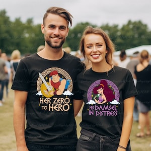 Retro Disney Couples His Meg And Her Hercules Shirt, Hercules Characters Shirt, Hercules Valentines Matching, Disneyland WDW Gifts, MYA381