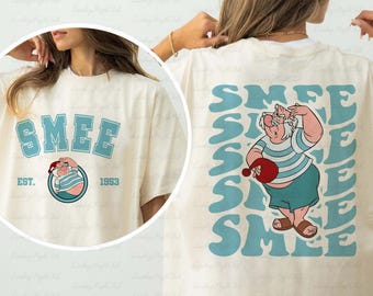 Retro Peter Pan Smee 2 Sided Shirt, Peter Pan Character Smee Shirt, Captain Hook Smee Tinkerbell Fairy Wendy, Neverland Family Shirt, NVA208