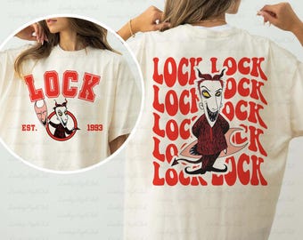 Before Christmas Lock 2 Sided Shirt, Disney Nightmare Character Lock Shirt, Disney Family Party Shirt, Nightmare Christmas Group Matching