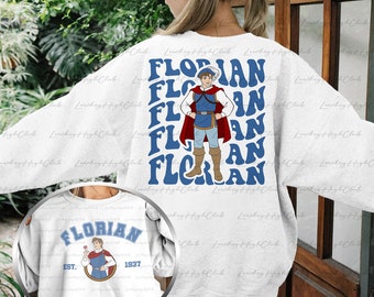 Florian Prince Disney 2 Sided Sweatshirt, Snow White & 7 Dwarfs Shirt, Custom Disney Prince Shirt, Snow White Princes Family Matching,MYA467