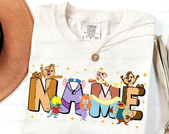 Custom Chip N Dale Rescue Rangers Shirt, Disney Chip And Dale Rangers Team Shirt, Chip & Dale Double Trouble Shirt, WDW Family Shirt, VTB331