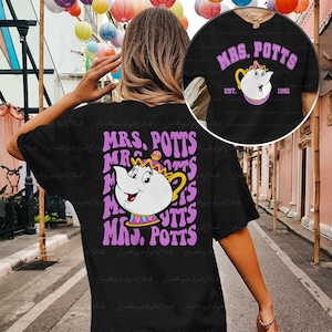 Mrs.Potts Beauty The Beast 2 Sided Shirt, Disney Mrs Potts, Tale As Old As Time, Disney Belle & Co, Belle And The Beast Birthday Tee, MYA549