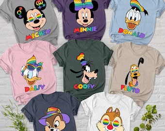 Disney Pride Tour Characters Shirt, LGBT Rainbow Disney Pride Shirt, Disney Pride Nite Human Rights Shirt, Disney Vacation LGBT Shirt,NVA539