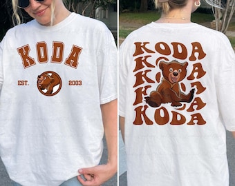 Disney Brother Bear Koda 2 Sided Shirt, Koda Brother Bear Characters Shirt, Koda Kenai Rutt Tuke, Animal Kingdom Vacay Family Shirt, NVA197