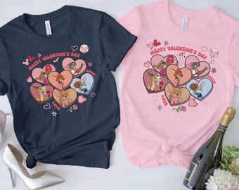 Zootopia XOXO Valentine's Day Shirt, Judy Nick Flash Finnick Gazelle, Animal Kingdom Candy Hearts Shirt, Disney Honeymoon Love Shirt, THA387
