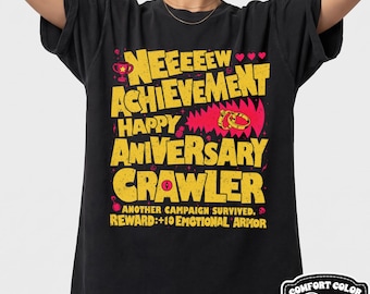 Custom New Achievement Crawler Shirt, Happy Anniversary Crawler Tee, LitRPG Reader Sweatshirt, Fantasy Book Lover Tshirt, Dungeon Fan Gift