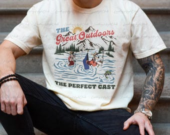 Retro The Great Outdoors Disney Goofy & Max Goof Shirt, Perfect Cast Disney Shirt, Rad Dad Rad Son Shirt, Fathers Day Daddy Me Shirt, VTA943