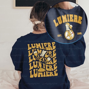 Beauty And Beast Lumiere 2 Sided Sweatshirt, Lumiere Disney, Tale As Old As Time, Lumiere Light Best Friends Tee,Beauty And The Beast,MYA455
