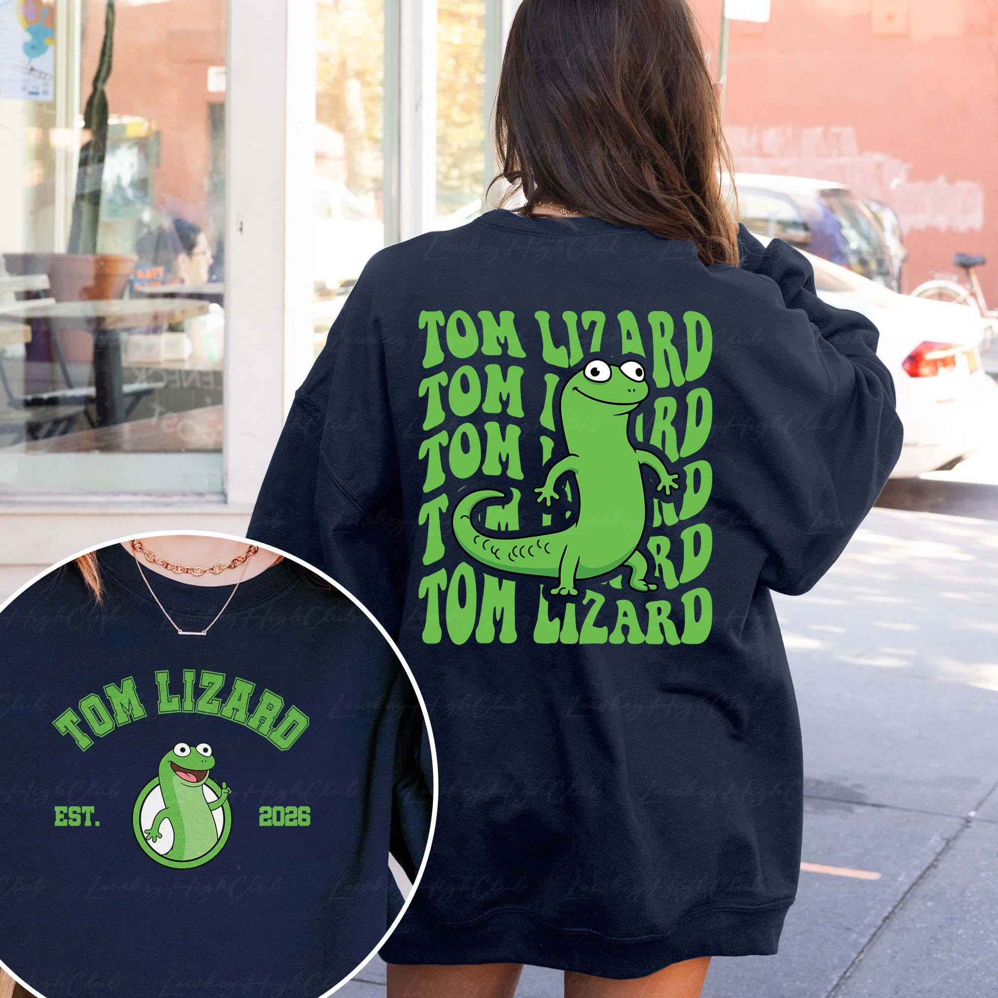 Hoppers Tom Lizard 2 Sided Sweatshirt, Funny Pixar Green Lizard