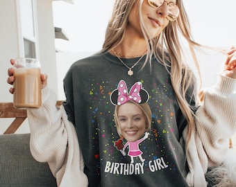Custom Epcot Birthday Photo Shirt, Custom Wifey Birthday Shirt, Birthday Disney Matching, Girlfriends Birthday Photo Shirt,Insert Photo Here