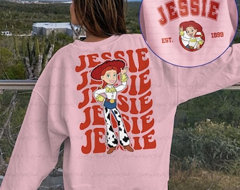 Jessie Cowgirl Disney 2 Sided Sweatshirt, Jessie Disney Shirt, Toy Story Matching Characters Shirt, Western Disney,Birthday Toy Story,MYA165