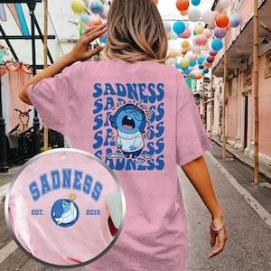 Sadness Inside Out 2 Sided Shirt, Disney Sadness Shirt, Inside Out Characters, Inside Out 2, Inside Out Family Trip,WDW Trip Matching,MYA181