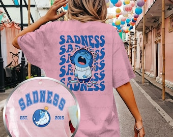 Sadness Inside Out 2 Sided Shirt, Disney Sadness Shirt, Inside Out Characters, Inside Out 2, Inside Out Family Trip,WDW Trip Matching,MYA181
