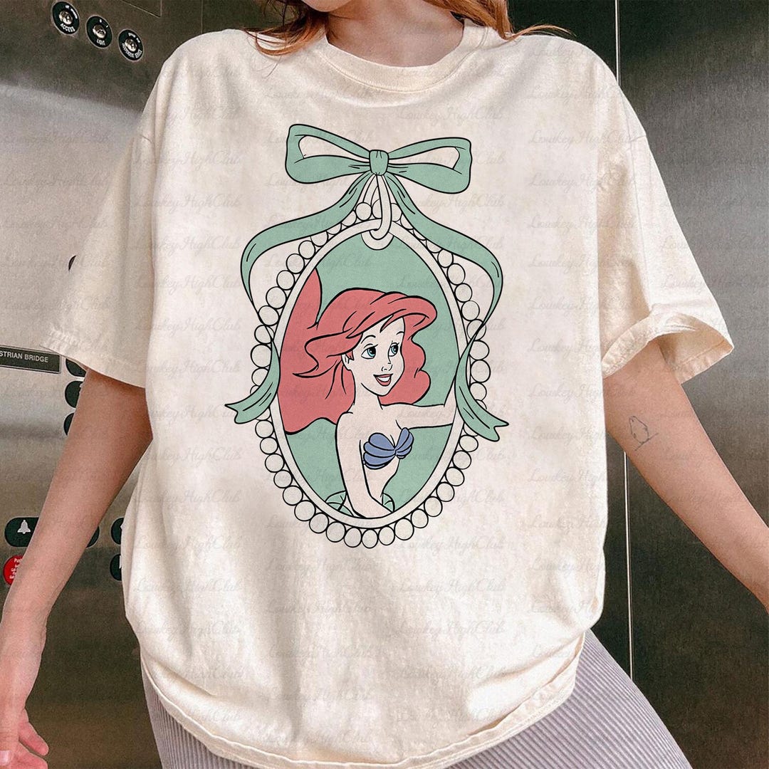 Princess Ariel Coquette Shirt, Disney Ariel Ribbons & Bows Shirt ...