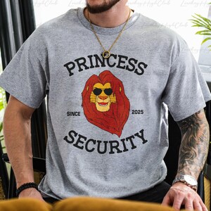 Disney Simba Princess Security Shirt, Lion King Simba Sunglasses Shirt, Simba Mufasa Dad Son Matching, Disney Father&#39;s Day Shirt, VTA990