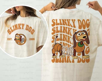 Toy Story Slinky Dog 2 Sided Shirt, Pixar Disney Slinky Dog Shirt, Buzz Woody And Friends Shirt, Toy Story Family Birthday Matching, MYA115