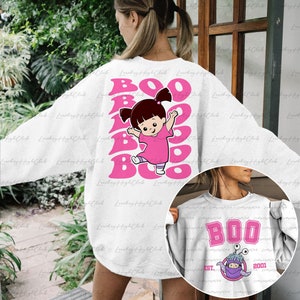 Disney Boo Monster Inc 2 Sided Sweatshirt, Monster University Disney Shirt, Mike Sully Boo Shirt, Boo Disney Shirt, Princess for Girl,MYA112
