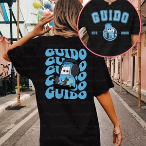 Guido Cars Disney 2 Sided Shirt, Disney Cars Movie Shirt, Cars Land Shirt, Cars Family Shirt, Magic Kingdom,Cars Movie Characters Tee,MYA066