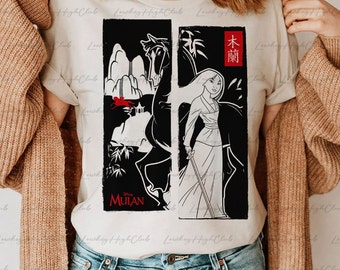 Disney Mulan Vintage Poster Shirt, Mulan Princess Shirt, Warrior Princess, Asian Princess Shirt, Mulan Mushu Shirt, Disney Princess Squad