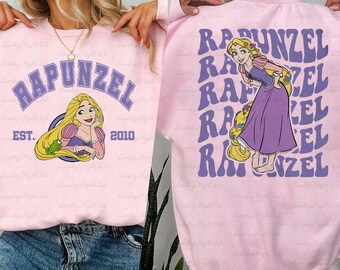 Disney Rapunzel 2 Sided Sweatshirt, Disney Tangled Rapunzel Princess Shirt, Tangled Girl Birthday Shirt, Epcot Princess Family Shirt, MYA080