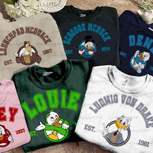 Disney Ducktales Cartoon Characters Shirt, Louie Huey Dewey Ducks Shirt, Ducktales Animal Kingdom Shirt, Ducktales Birthday Disneyland Shirt