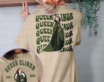 Brave Queen Elinor 2 Sided Shirt, Disney Brave Characters Elinor Shirt, King Fergus Queen Elinor Shirt, Epcot Merida Princess Shirt, VTA146