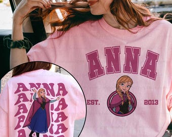 Disney Anna Frozen 2 Sided Shirt, Princess Anna Disney Shirt, Anna Elsa Queen Shirt, Disney Anna Shirt, Princess Group Gifts For Girl,MYA044