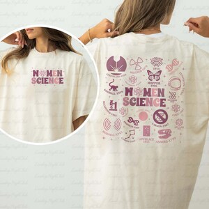 Women Science Retro 2 Sided Shirt, Science Women Rights Shirt, Retro Science Feminism Shirt, Aesthetic Women Shirt, Girls In Stem Tee,VTB263