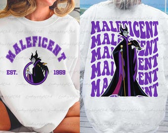 Disney Villains Maleficent 2 Sided Sweatshirt, Sleeping Beauty Maleficent Shirt, Maleficent Mistress Of Evil, Villains Group Shirt, MYA035