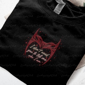 Wanda Crown Embroidered Sweatshirt, Wanda Maximoff Embroidered Shirt, Wanda Embroidered, I Don&#39;t Need You To Tell Me Who I Am, Scarlet Witch
