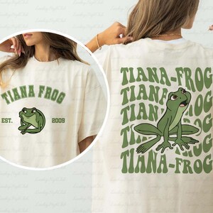Disney Tiana Frog 2 Sided Shirt, Princess And The Frog Shirt, Frog Tiana Princess Shirt, Tiana Naveen Couple Shirt, Epcot Girl Shirt, NVA240